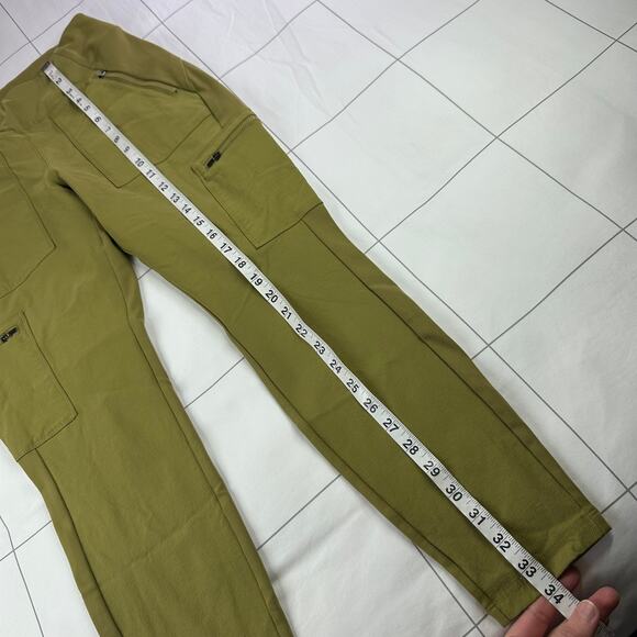 Athleta Pants Womens 6 Petite Green Headlands Hybrid High Rise Cargo Athletic - Picture 12 of 13